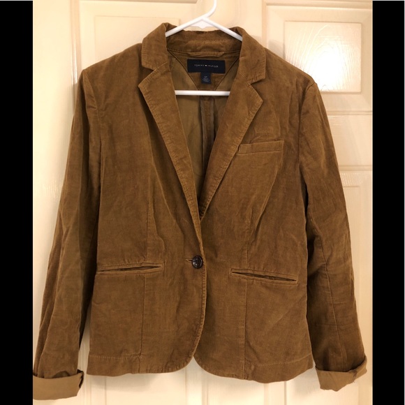 tommy hilfiger brown corduroy jacket